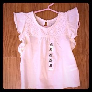 Short sleeve 2T white shirt - new with tags